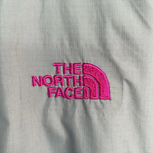 THE NORTH FACE HyVent Grey Pink Waterproof Nylon Rain Hood Jacket Gorpcore S - Picture 4 of 16